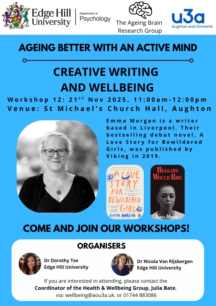 Edge Hill flier for creative writing  event